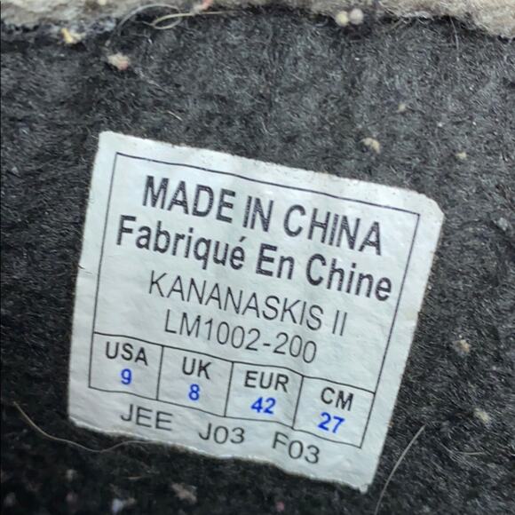 Sorel Kananaskis II Brown Men's Leather Snow Boots Size 9 - Picture 5 of 8